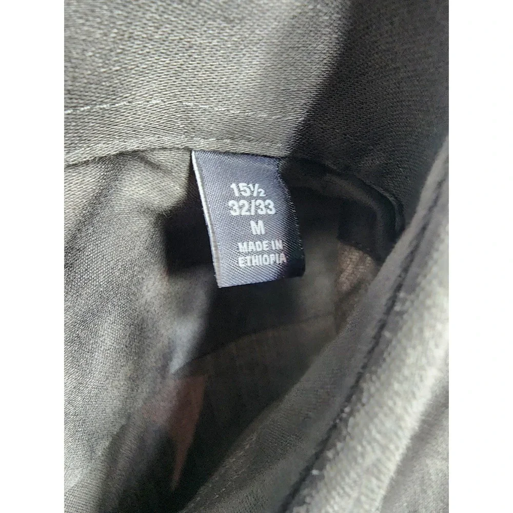 Van Heusen Mens Regular Fit Stretch Dress Shirt Storm Grey 15.5 32/33 20F6508071 - Picture 5 of 5